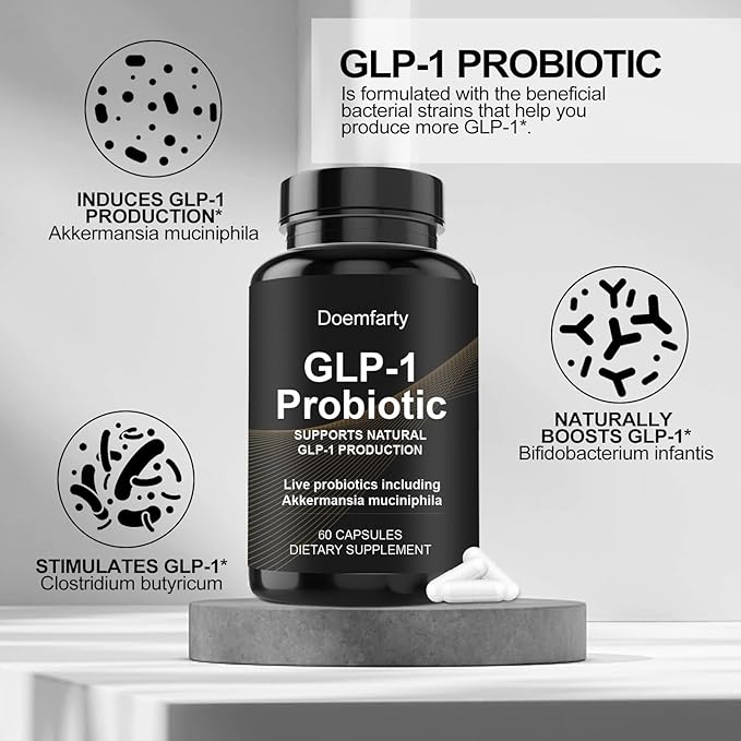 60 PCS GLP-1 Probiotic - AFU Multi-Strain Probiotic + Prebiotic, Naturally Support GLP-1 Production, Delayed Release, Third-Party Tested, for Men & Women 60 Servings (Pack of 1) m1 - Image 5