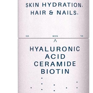 Glow Anti Aging Supplement - Hyabest® Hyaluronic Acid, Ceramide, 5000 mcg Biotin, Vitamin A, C, E, Zinc - Hair Skin Nails Vitamins for Women & Men - Wrinkles & Skin Hydration - 60 Capsules