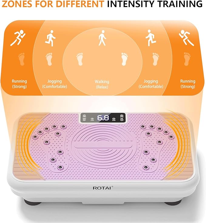 Vibration Plate Exercise Machine, Whole Body Workout Power Vibrate Fitness Platform Vibration Plate for Lymphatic Drainage, Weight Loss, Toning, Shaping & Wellness - Image 2