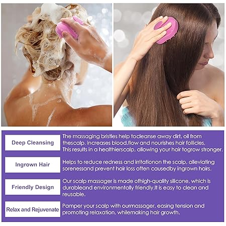 Rosemary Hair Growth Serum 2 Pack with Scalp Massager - Biotin, Argan Oil and Castor Oil for Thinning, Dry, Damaged Hair - Regrowth Treatment for Women - Image 3